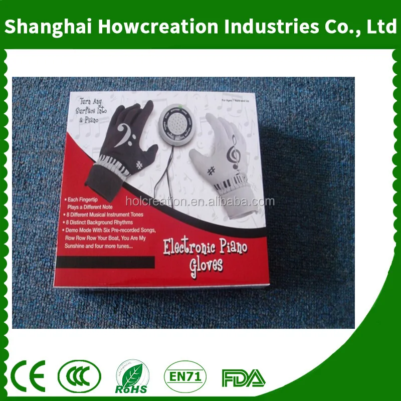 Newest Brand Music Electronic Piano Gloves With Musical Fingertips For Adult