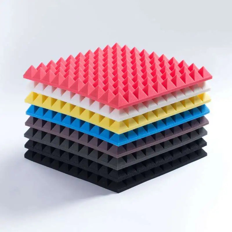 
Flame-retarded Sponge acoustic easy installation quiet room self adhesive Pyramid 