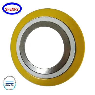 Sfenry 150LB 300LB 600LB 900LB 1500LB ASME B16.20 PTFE Filler Spiral Wound Gasket For Flange