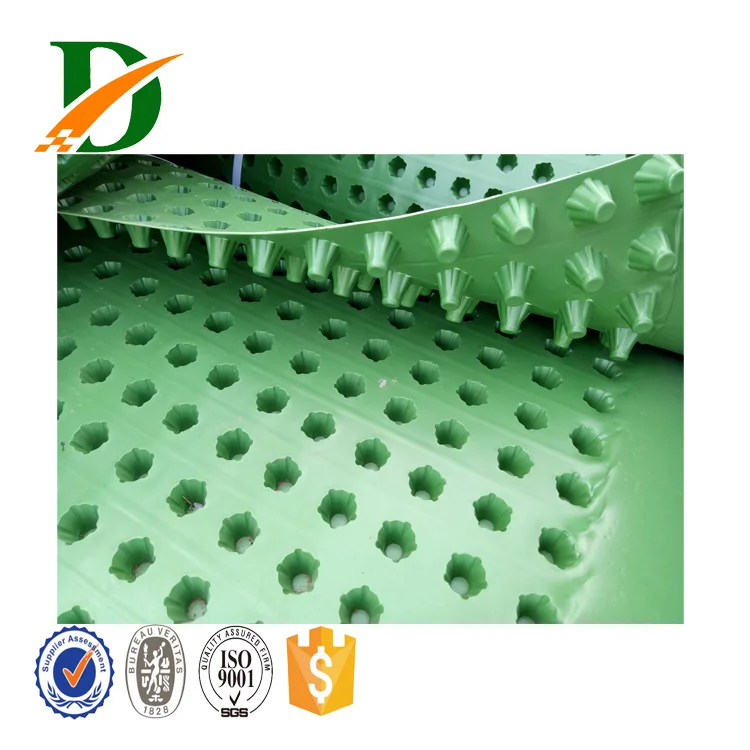 Диммированный дренажный картон, мембрана, используемая в качестве основания, настенный дренажный коврик