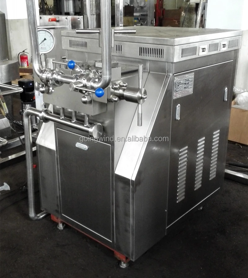 Automatic 100l 200l milk homogenizer machine auto 100 200 liter high pressure fruit juice dairy homogenizer cheap price for sale