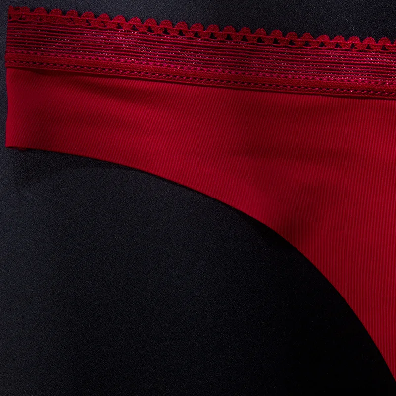 Wholesale Sports Cool Ice Low Waist Sexy Seamless One Piece Thong Panties