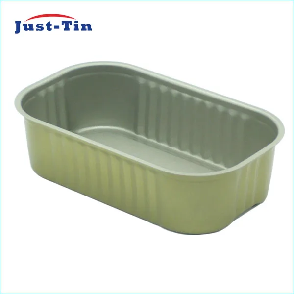 Empty food can rectangular can for sardines