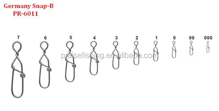 Carp Fishing Terminal Tackle Fishing clip swivel Fishing Snap Stainless Steel Fishing Germany Snap-B