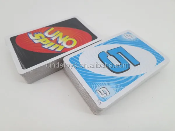 Intelligence game and Brain toys U N O play card game for Adults with children