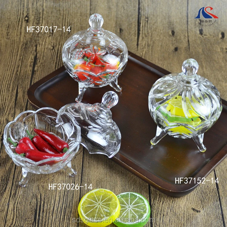 Европейский стиль рельефные нежные стеклянные конфеты рождественские банка и прямые продажи от производителя треугольные прозрачные сахарные