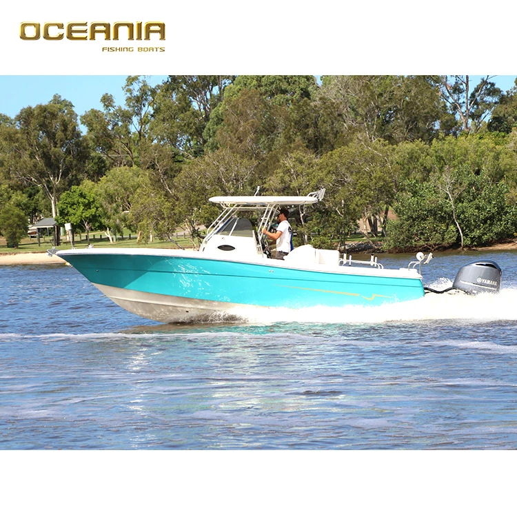 Speed fiberglass center console tuna fishing boat for sale