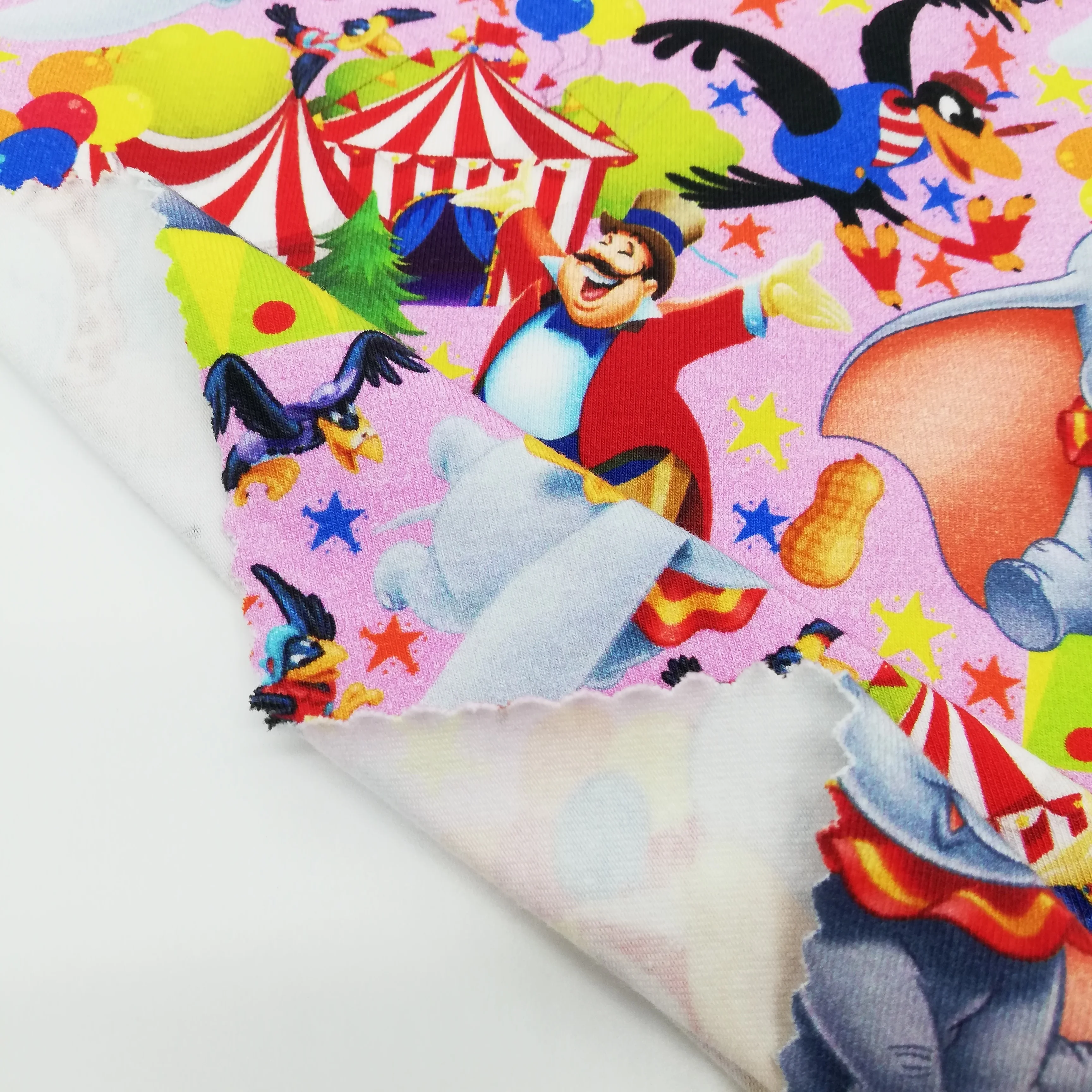 High Quality 260 GSM 95% Cotton 5% Spandex Digital Printed Cotton Spandex Fabric For Baby