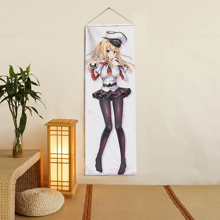 Цифровая печать Kantai Collection Graf Zeppelin, настенный свиток, аниме гобелен