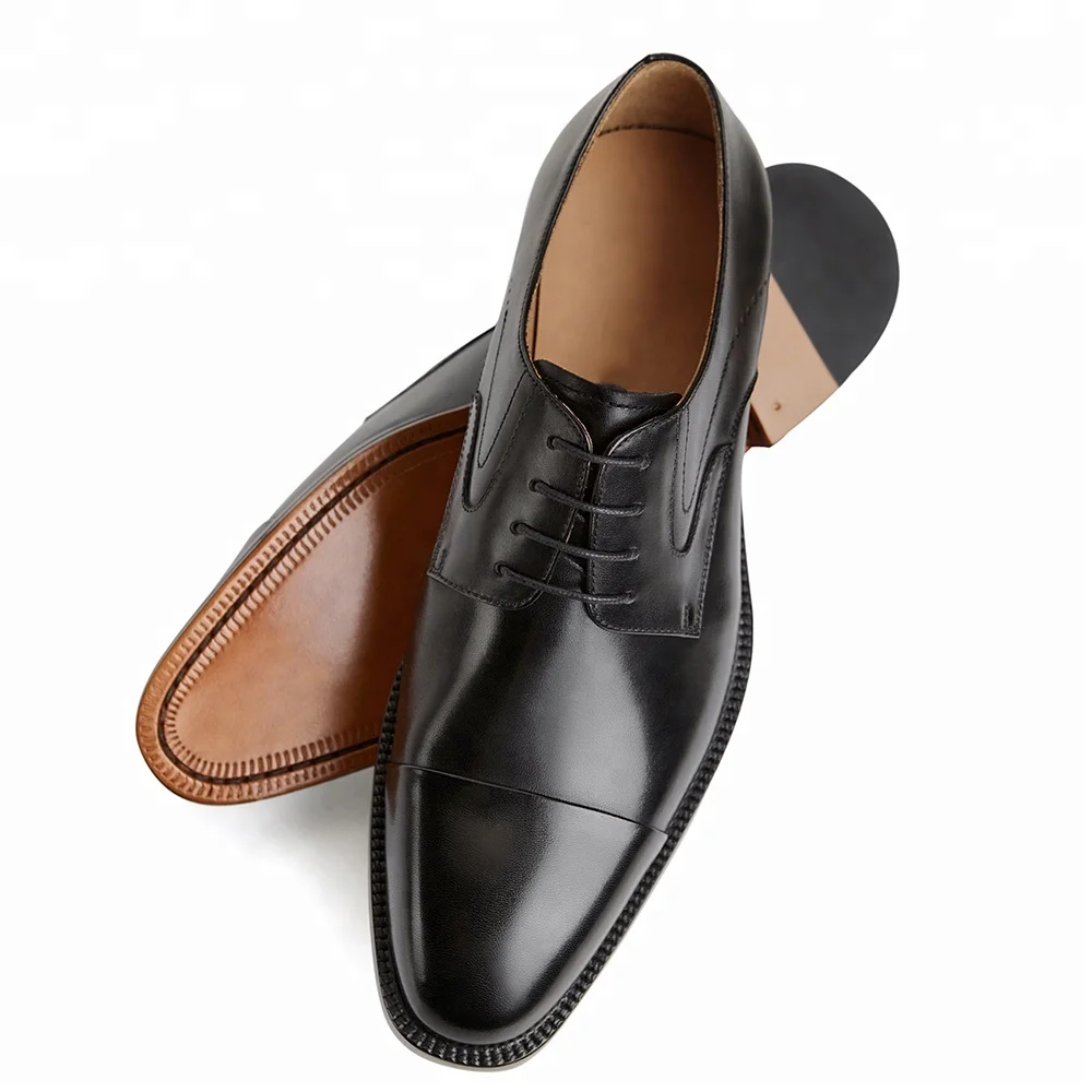 
Wholesale branded cooperated factory Derby shoes made by hands real leather 