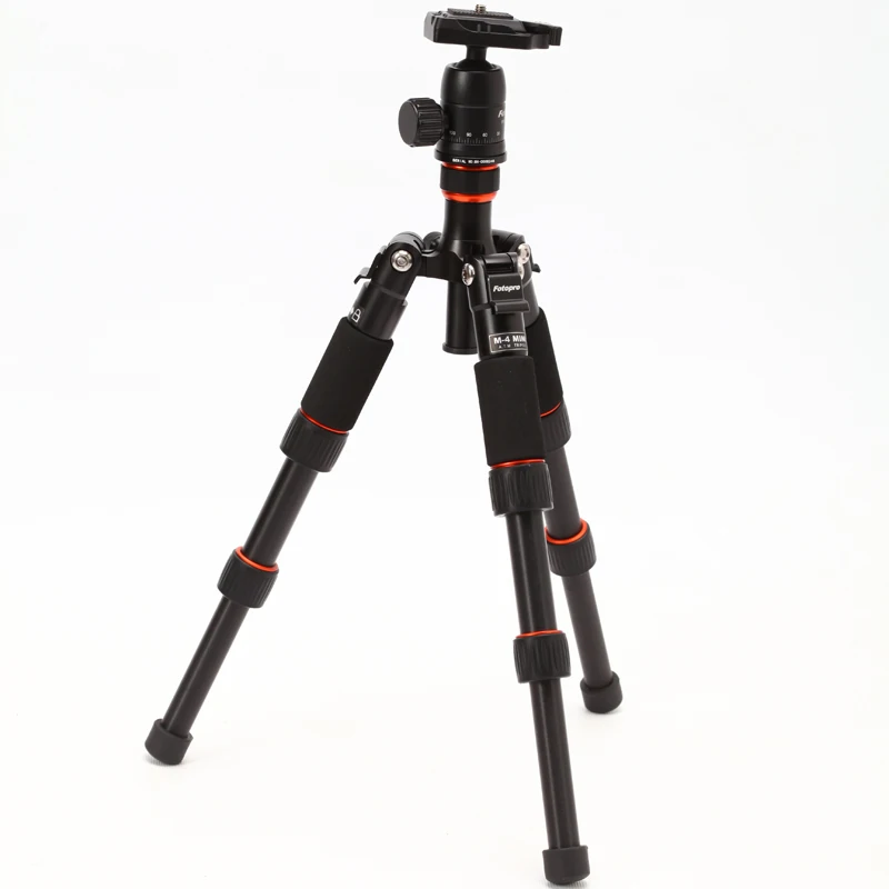Fotopro mini metal tripod ,black and silver light stand tripod , aluminum and copper video tripod