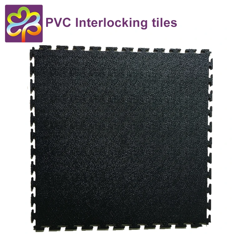 Heavy duty plastic waterproof PVC interlocking garage floor tiles