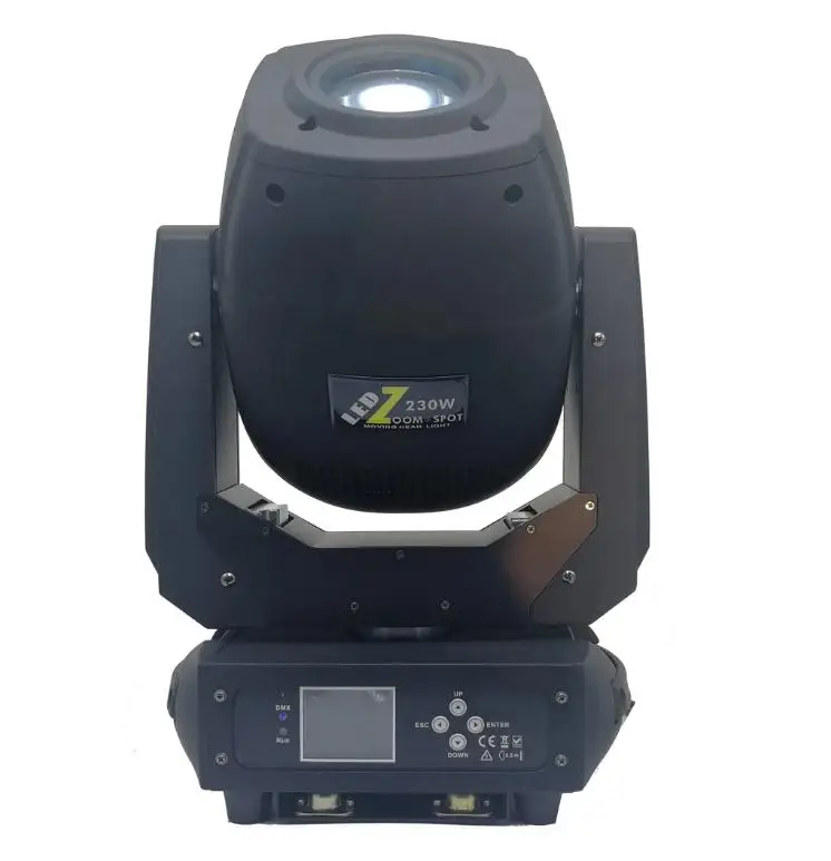 New 230Watt 230 Watt Movinghead Yoke Light Double Rotating Round & Linear Prism Dual Gobo Wheel 230W Zoom LED Spot Moving Head