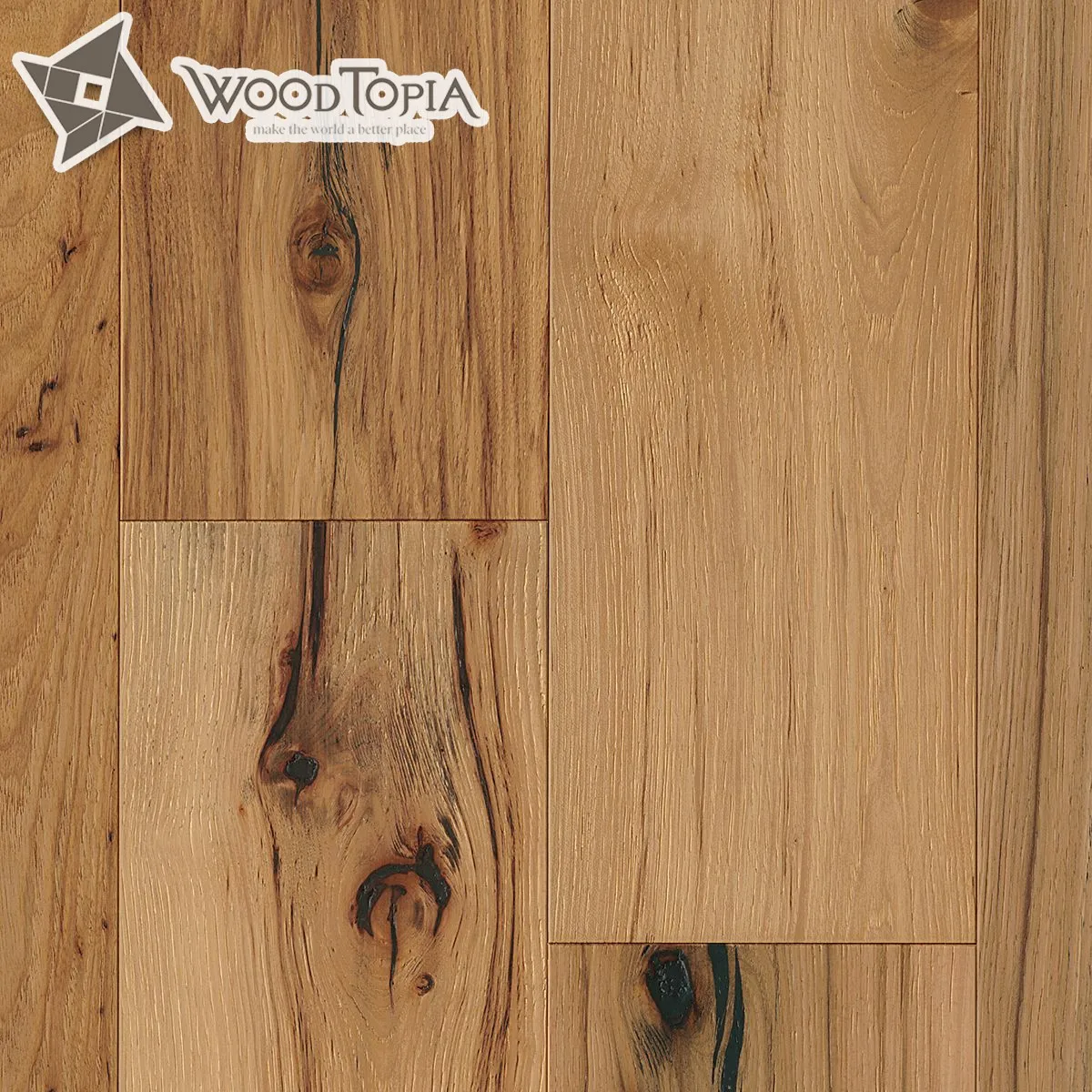 Multi-layer Engineered Hickory Hardwood Flooring