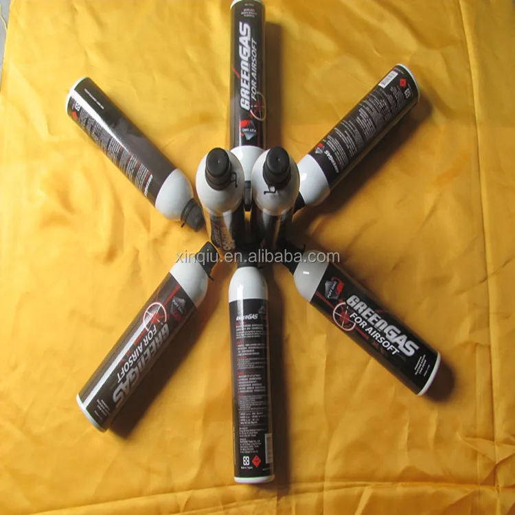 
War game type 1100ml green gas/aerosol can 