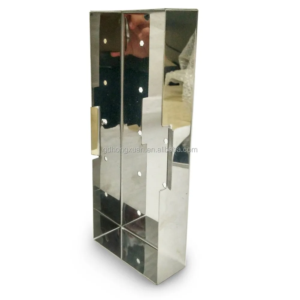 Sturdy Stainless Steel Rectangle BBQ Charcoal Grill Meat Smoker Box Wood Chip Gas Grill Smoker Box