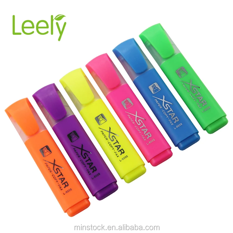 0037C bulk color highlighter marker set oem available fluorescent pen