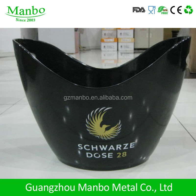 
Eco friendly Food Grade Transparent Color Acrylic Double Wall Plastic Ice Bucket 