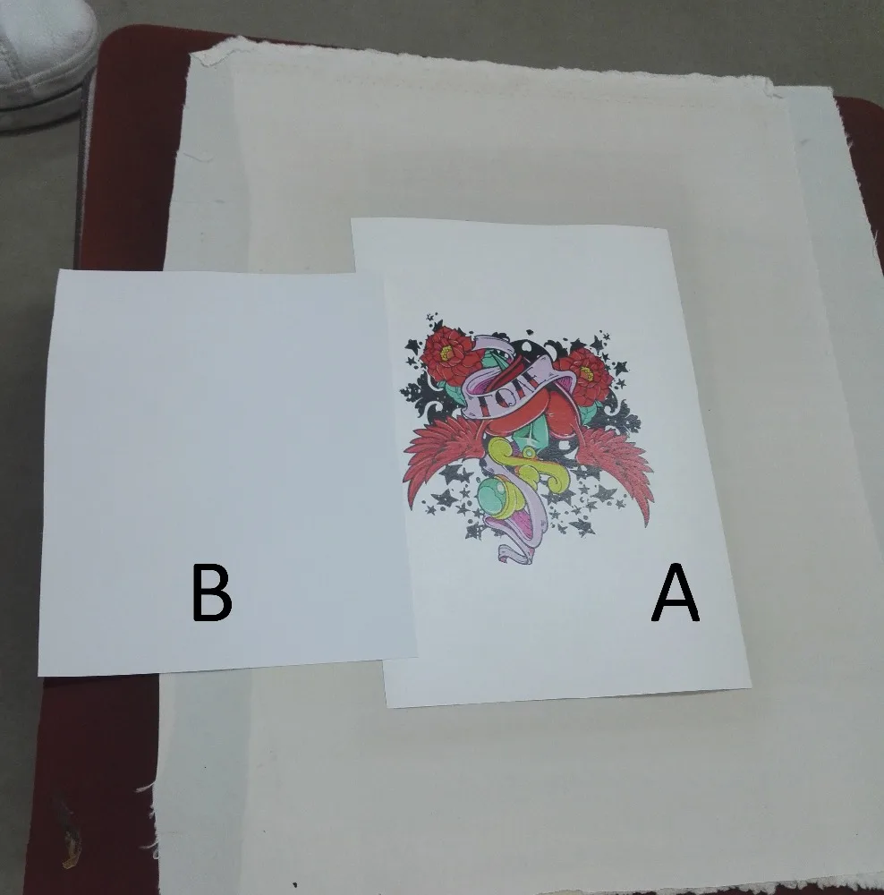 Само прополка Нет Cut A + B Лазерная темно-Передача бумаги для одежды