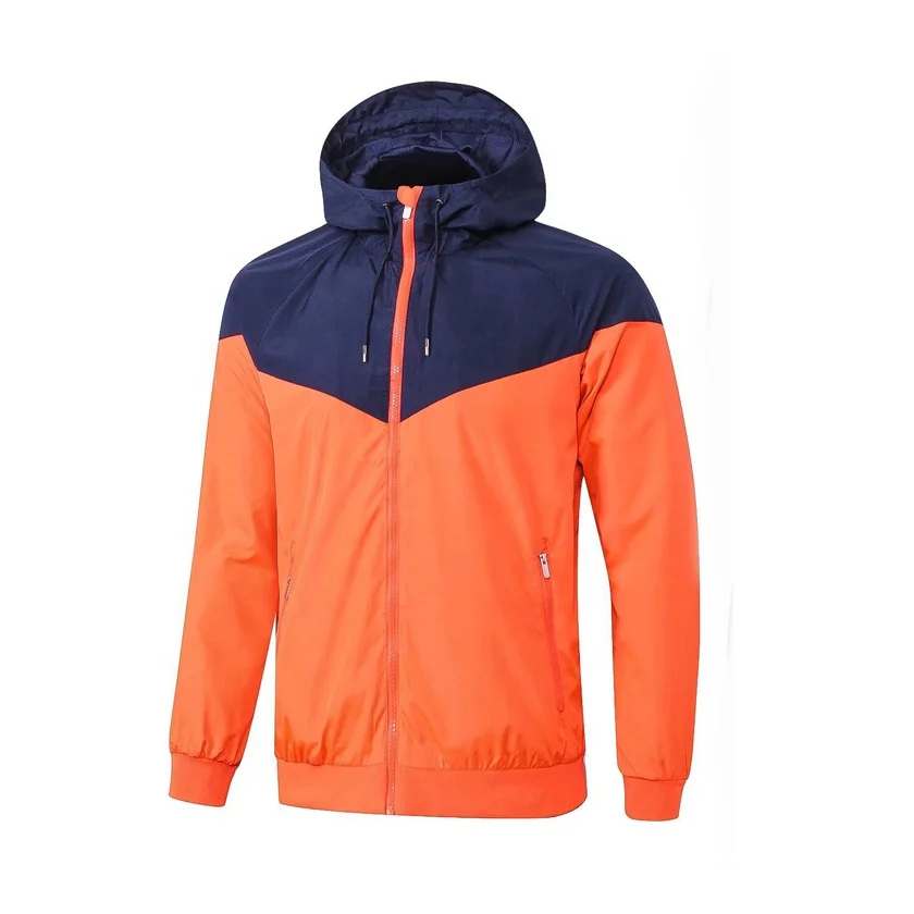 Latest Football Design Jacket Men Top Outwear Waterproof Windbreaker