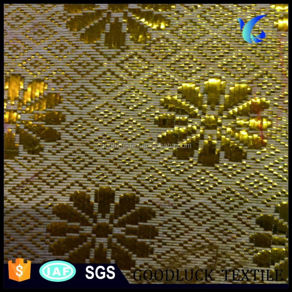 shiny jacquard lining fabric fancy polyester nylon brocade jacquard table cloth for wedding,home,hotel and party decoration