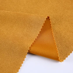 Vertical strip air layer suede polyester spandex stretch micro suede fabric
