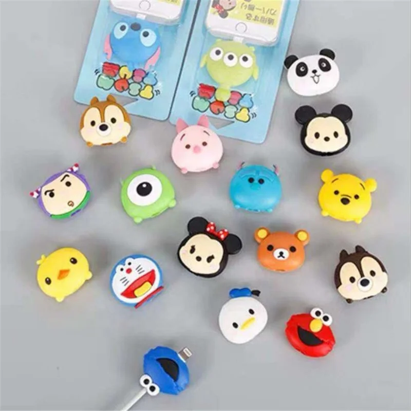 
33 Models Cute Animal Bite Earphone Charging USB Data Cartoon Cable Protector 