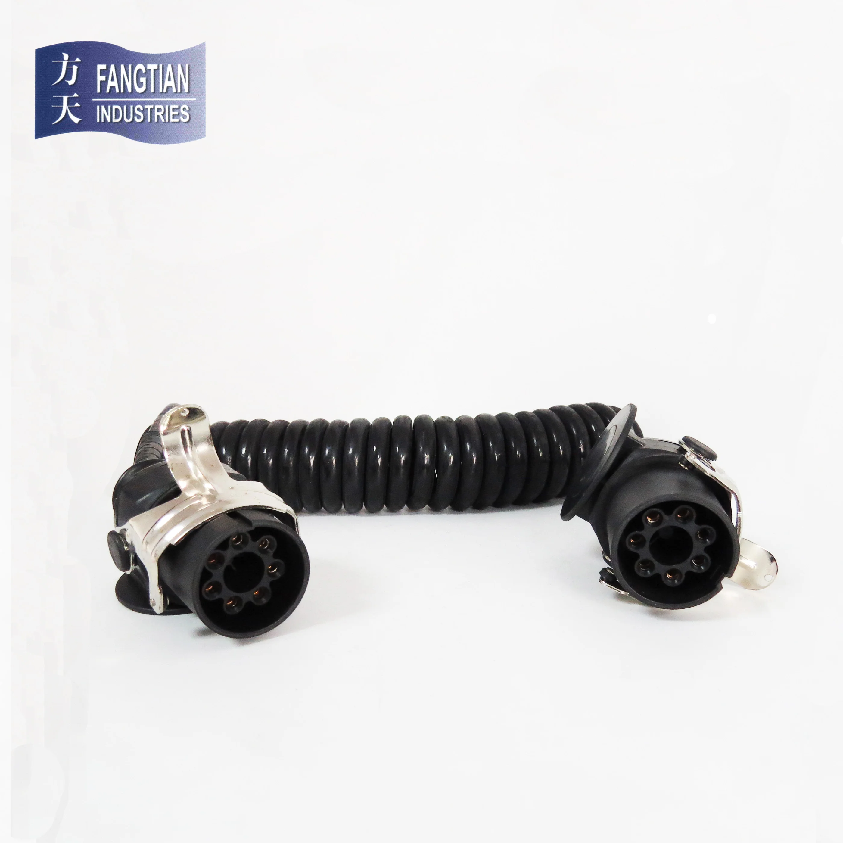 7 полюс ebs пластиковый трейлер со спиральным кабелем тракторный прицеп для электрического кабеля