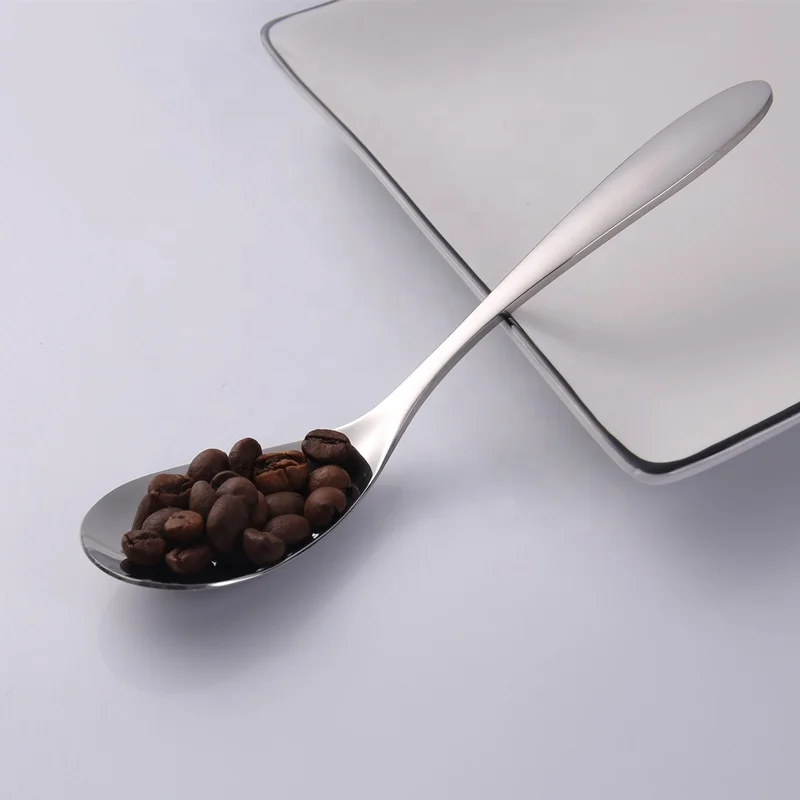 High quality stainless steel spoon 18/8 metal soup spoon for dinner ,rice ,dessert