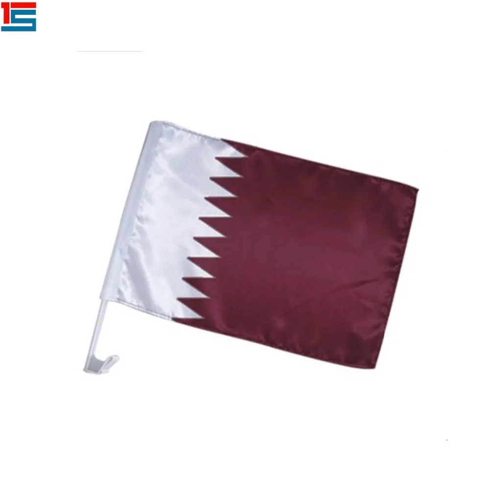 
hot sale Qatar national day car flag 