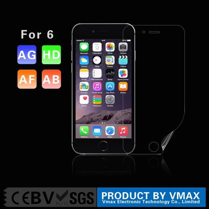 Slim 4H Anti-scratch and fingerprint matte liquid mobile phone lcd screen protector for iphone6