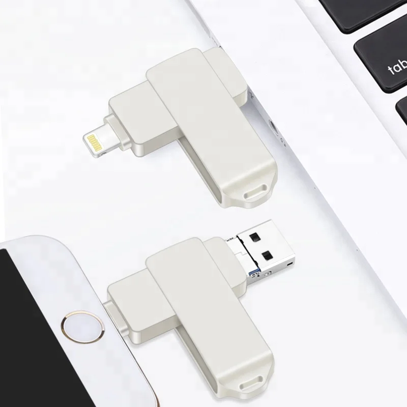 High speed 3-in-1 flash Memory USB Sticks OTG USB flash drive for iPhone, iPad, Mac, Android, PC electronic gadgets