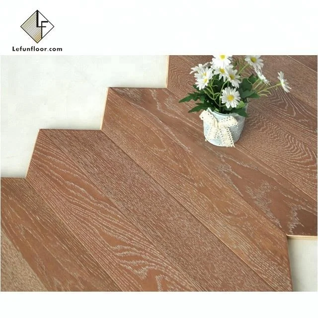 Foshan cheap oak parquet herringbone wood flooring