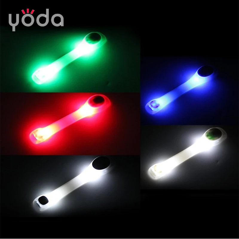 Armband Leg Shoes LED light Cycling Bike Run Warning Safety flexible Reflective colorful armband led light