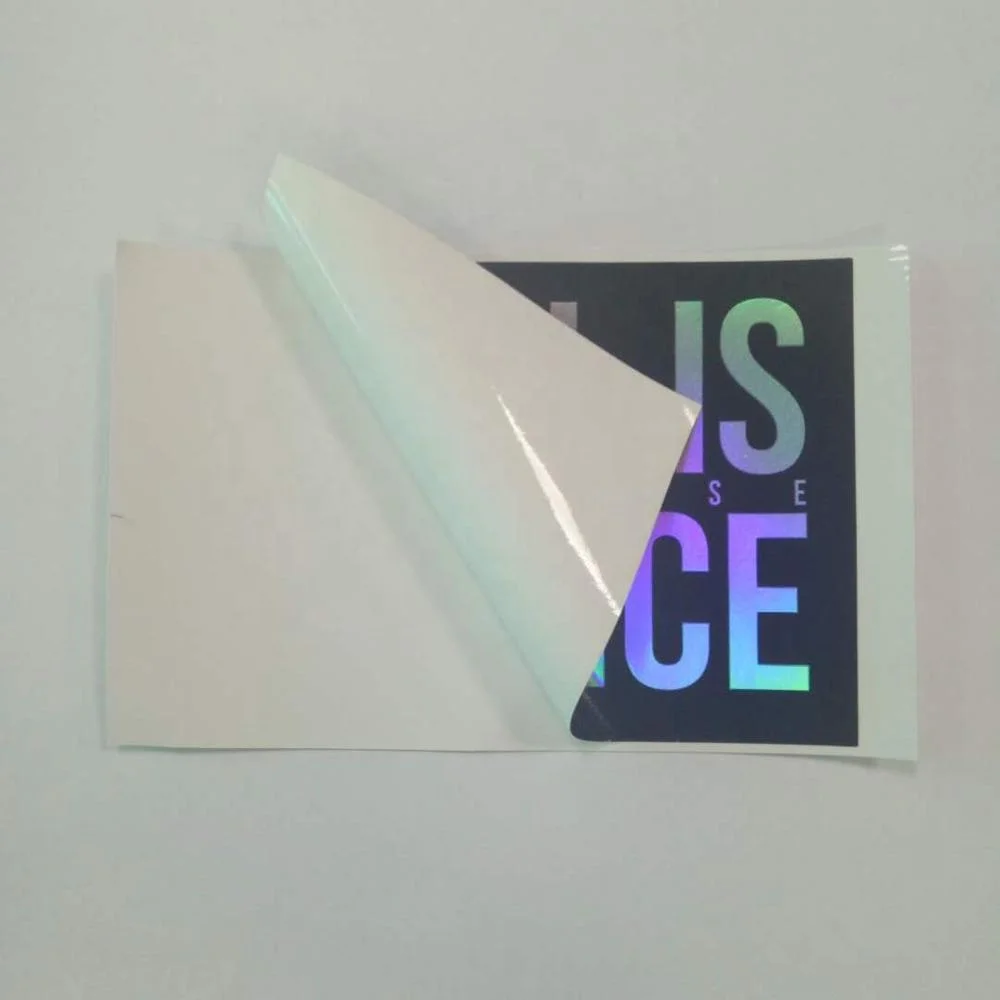 Holographic self adhesive blank eggshell printing paper with A4 size