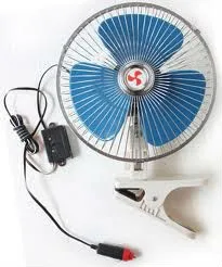 
Vehicle Blower in Car Revolving Metal anf Plastic Car Fan dc12V/24v 8 inch 