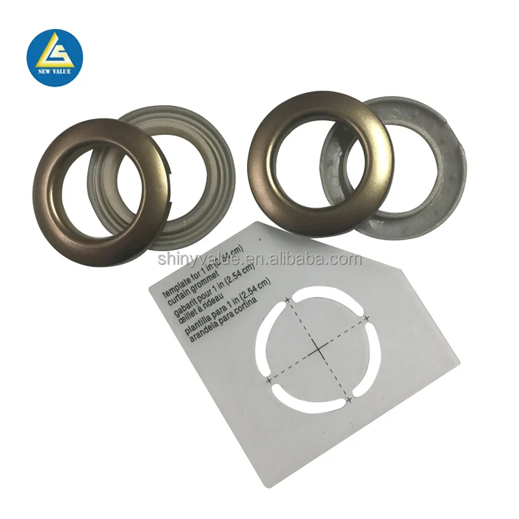 Circular plastic eyelet Curtain ring grommets for tarps and curtains