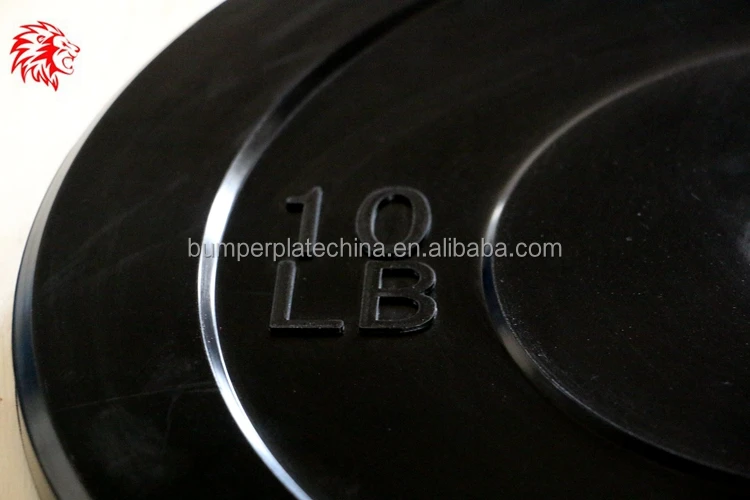 Factory Directly Supply Rubber Bumper Weightlifting Plate For Fitness Training