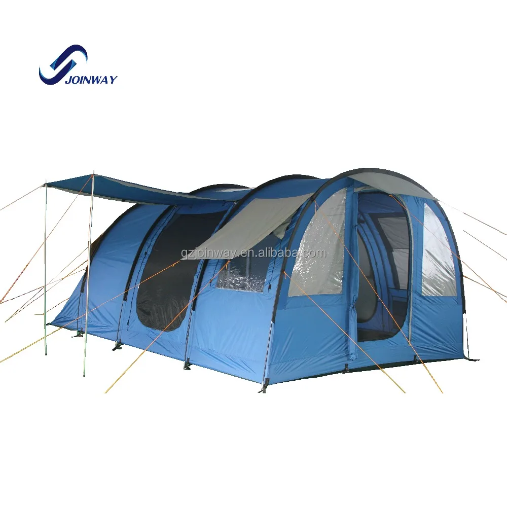 JWF-071 OEM big tunnel tent outdoor camping base large room 8 10 person wind proof tent