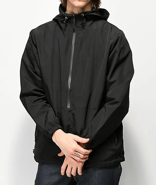 Factory OEM Mens Custom Printed Windnreaker Half Zip Waterproof Anorak Windbreaker