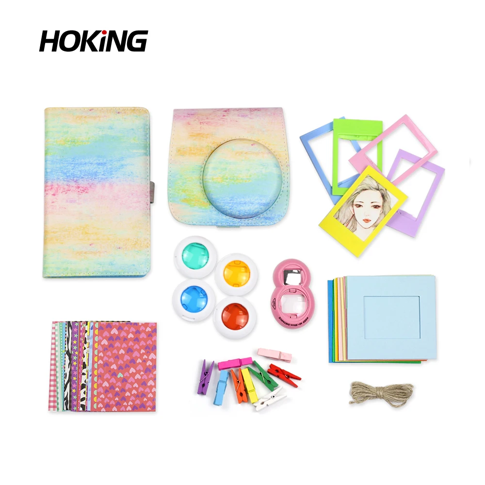 Fujifilm Instax Mini 8/8+/9 Camera 7 In 1 With Shoulder Strap Accessories Bundle