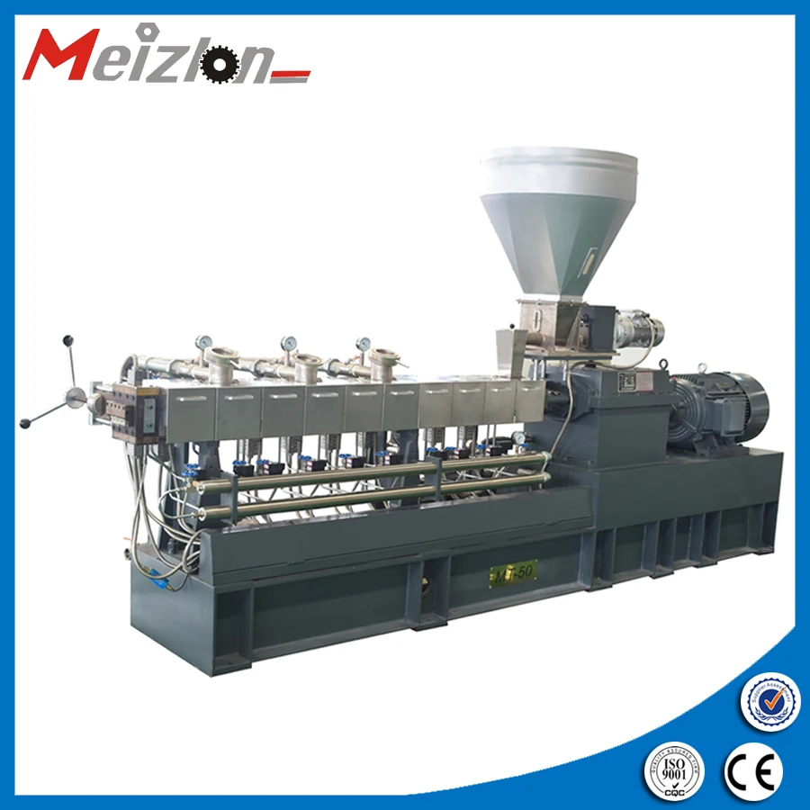 Meizlon параллельно совместно вращающиеся twin винт экструдер стекловолокно линии гранулирования для ПП, ПЭ, PA, ПВХ, ПЭТ