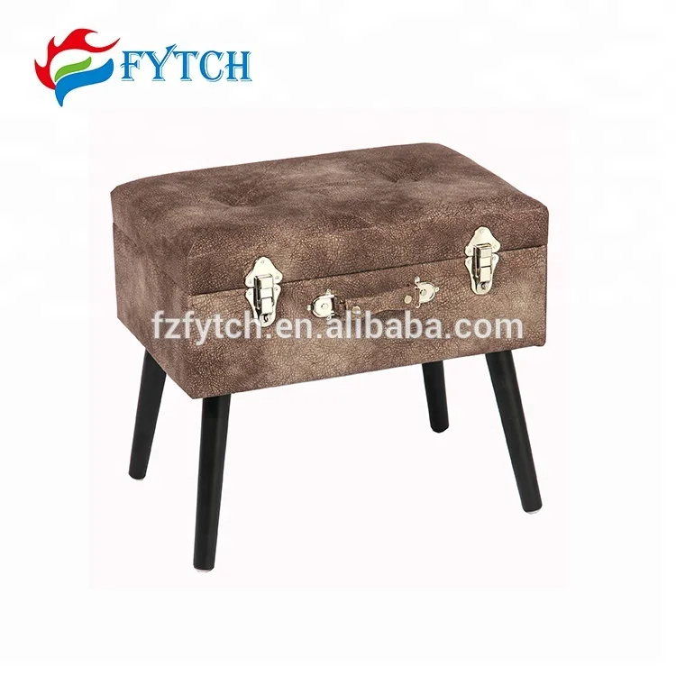 Hot- selling economic furniture blue sapphire ottoman storage stool