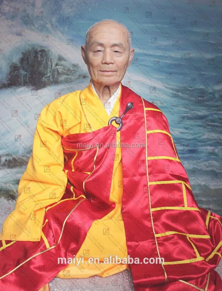 custom sculpture lifesize wax monks silicone silicon waxwork statue figure for art exhibition