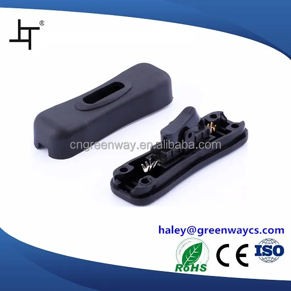 transparent color slim inline switch pull cord switch for floor lamps