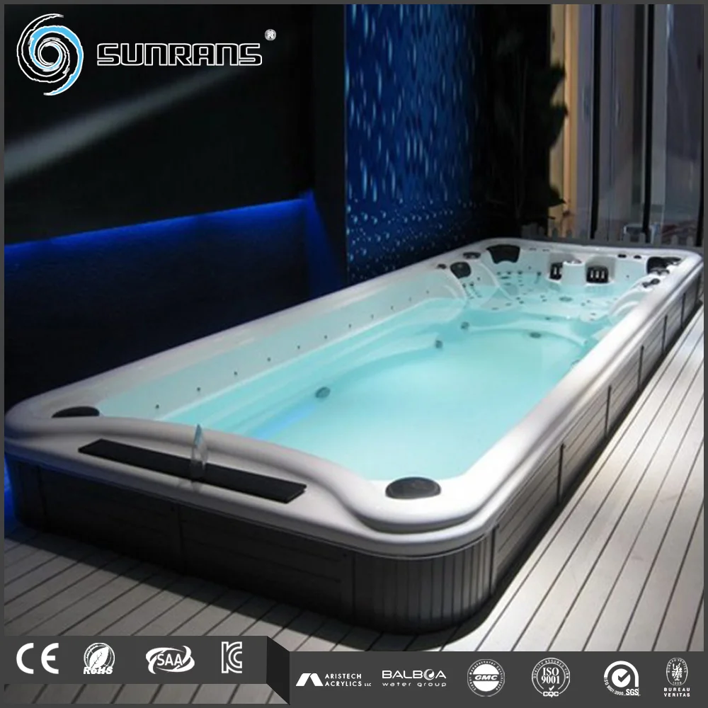 Sunrans Hot Sale 6 Meter Balboa Massage Whirlpool Outdoor Luxury Hot Tub Swimming Pool Electric Heater Large Swim Spa
