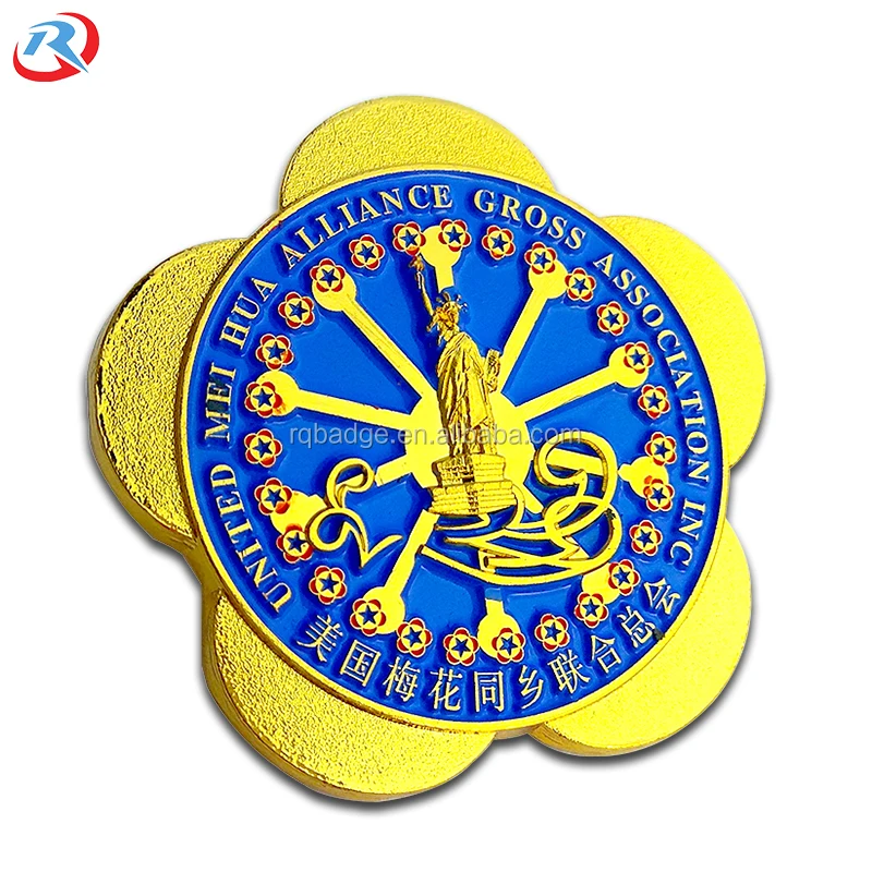 custom logo lion club Hard/Soft Enamel metal Lapel Pins/badge