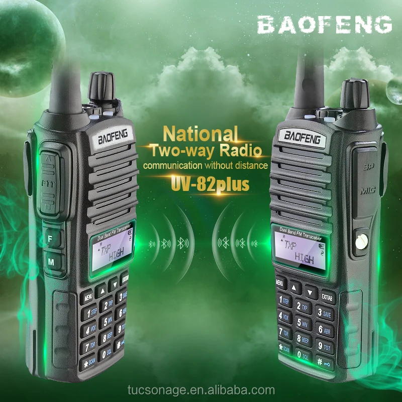 Большой удобный outpower 10 Вт uhf vhf радио baofeng уф 82 плюс