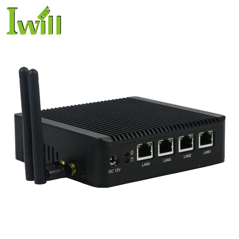 Atom E3845 support AES-NI fanless VPN Router 4*1000M LAN firewall pc pfsense