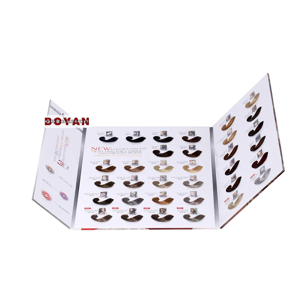 
High quality professional hair color chart for Italian hair color 